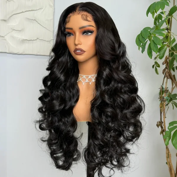 Perruque Carre Long Lace Wig - 13x6 Perruque courte simple Cheveux Humains, Sans Colle, pour Femme -MarocPerruque - Image 12