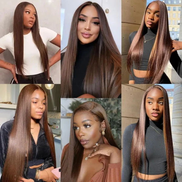 Perruque Bob Blonde Naturelle Lisse , Cheveux Humains, 13x4 Transparente HD - MarocPerruque - Image 8
