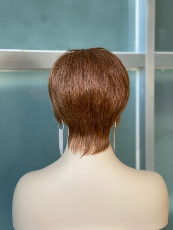 Perruque Coupe Courte Naturelle Lisse , Cheveux Humains, 13x4 Transparente HD - MarocPerruque - Image 5